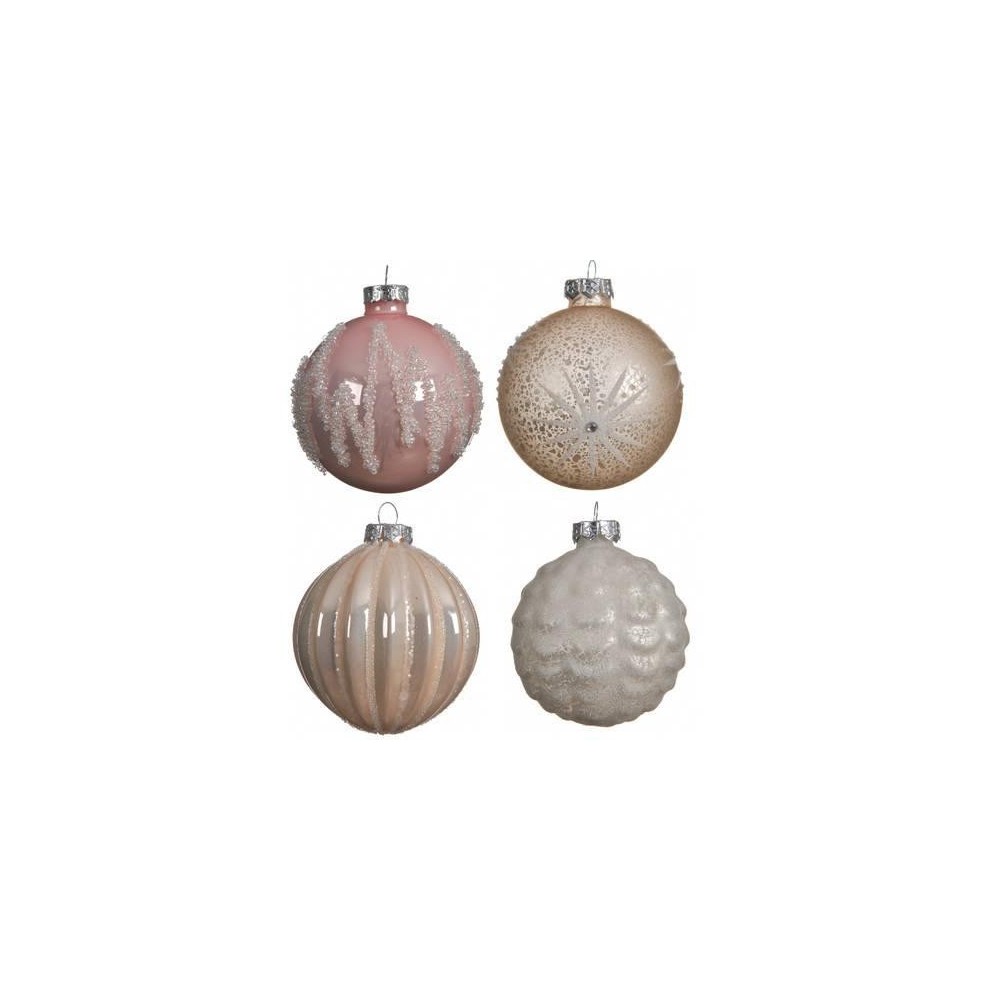 SFERA VETRO DECORATE 4 ASS ROS